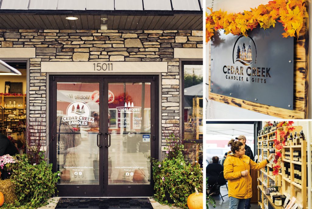 cedar creek candle retail store