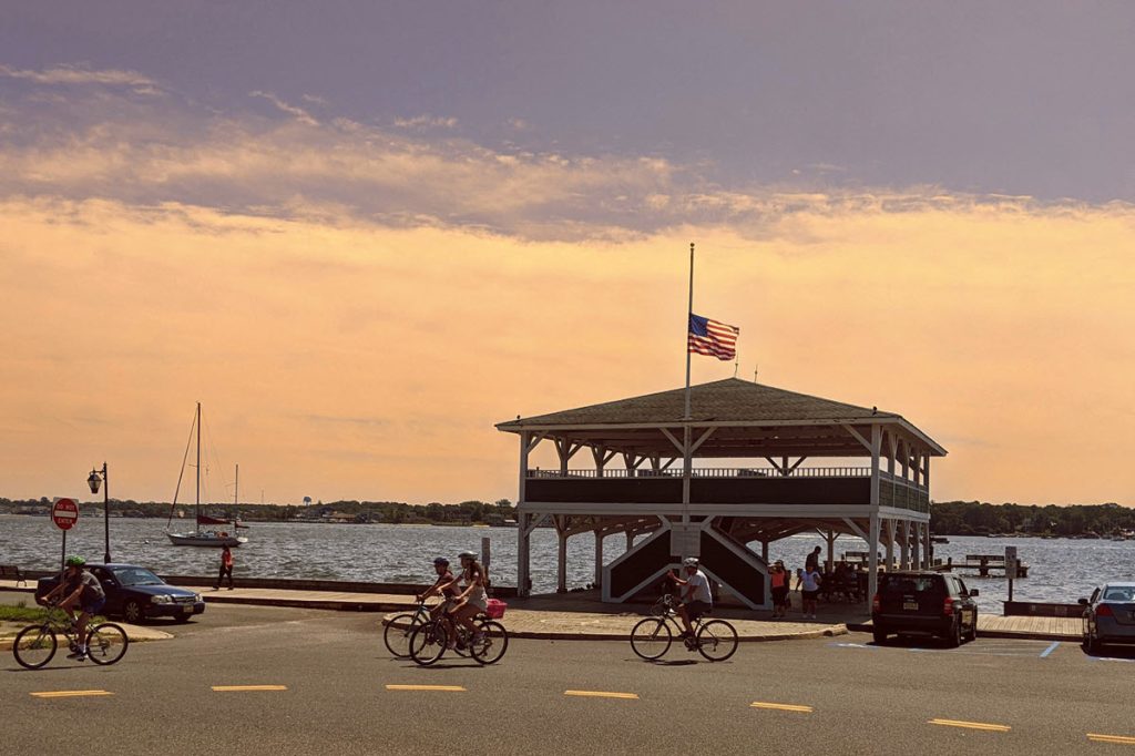 view of harbor from across a street