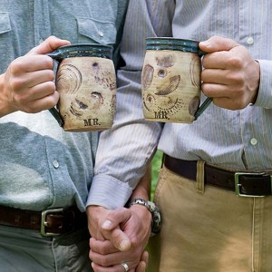 JULIA e. DEAN pottery mugs